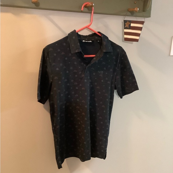 Travis Mathew Men's Black Golf Polo Shirt Size Small - Picture 11 of 11